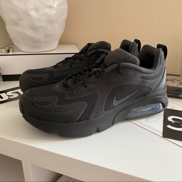 NWT Nike air Max 200 triple black - Picture 3 of 8